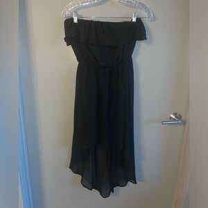 Forever 21 Black Strapless High Low Dress! Great condition!
